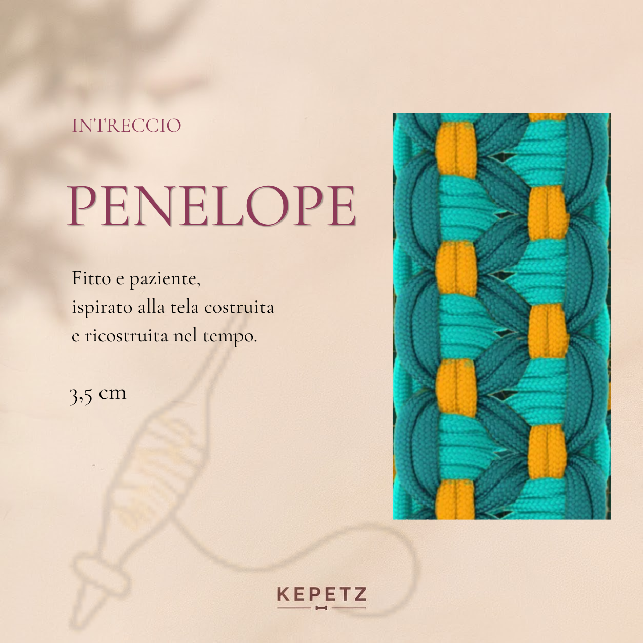 Collare in paracord Penelope