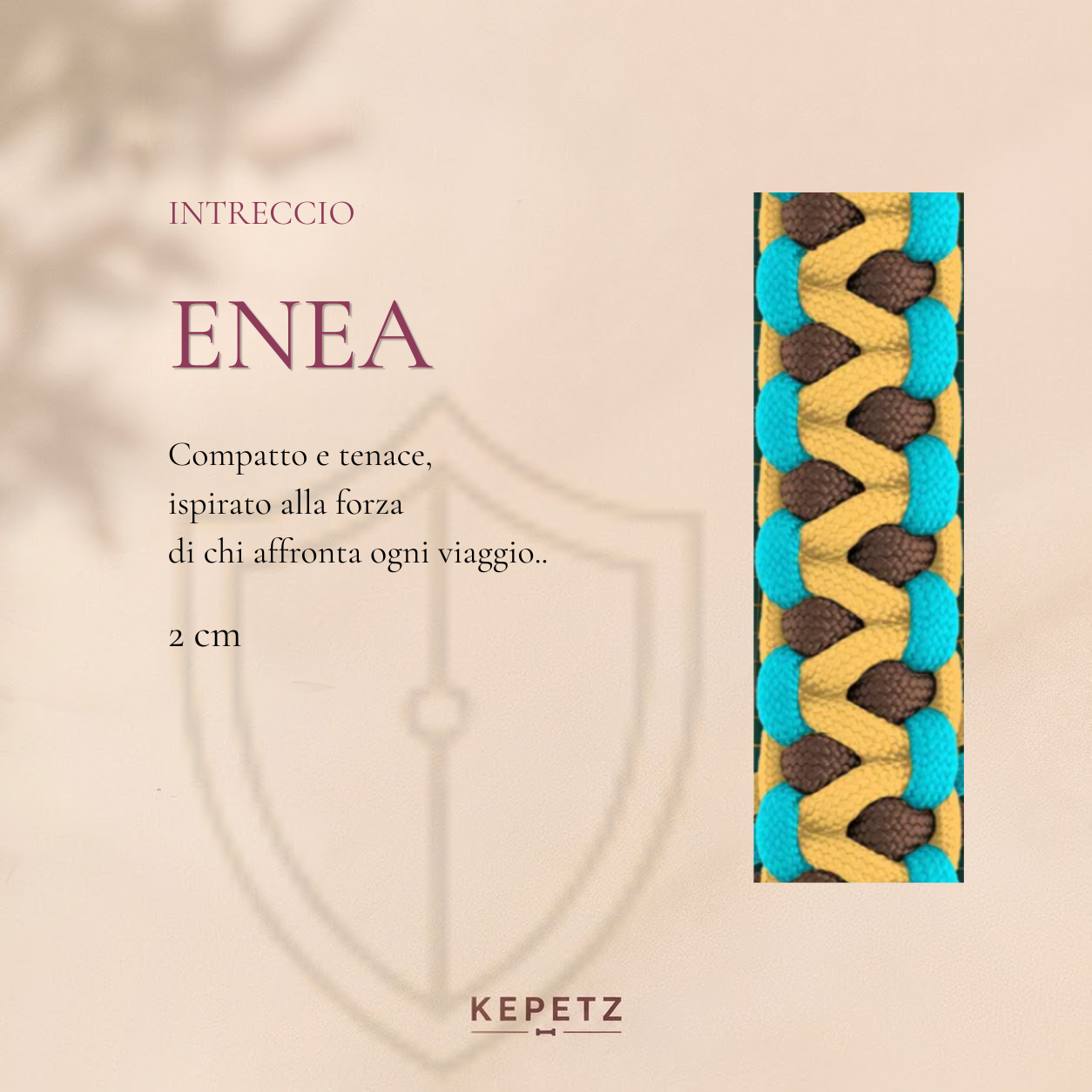 Collare in paracord Enea